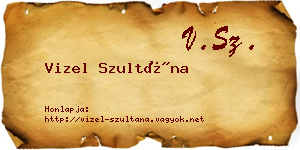 Vizel Szultána névjegykártya